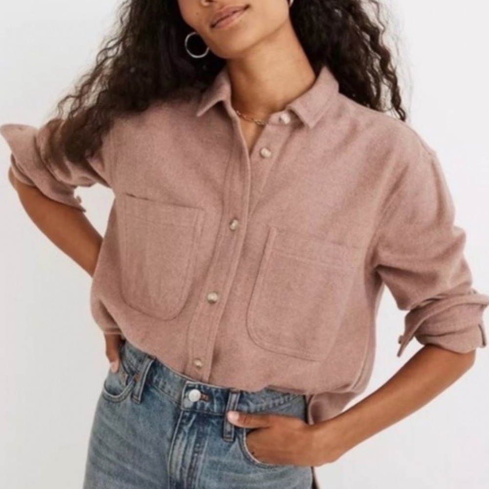 Madewell Dusty Rose Button-Down Shirt